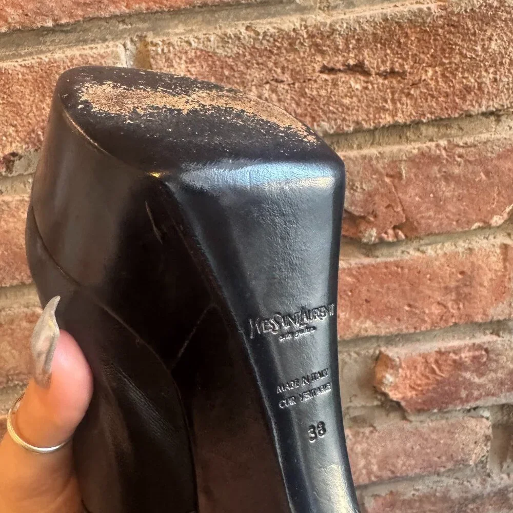 YSL Stiletto Booties with Buckles - Picture 6 of 7